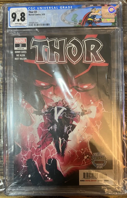 Thor 2 2020 CGC 9.8 1st Print Custom Label Strange Academy Preview Not CBCS