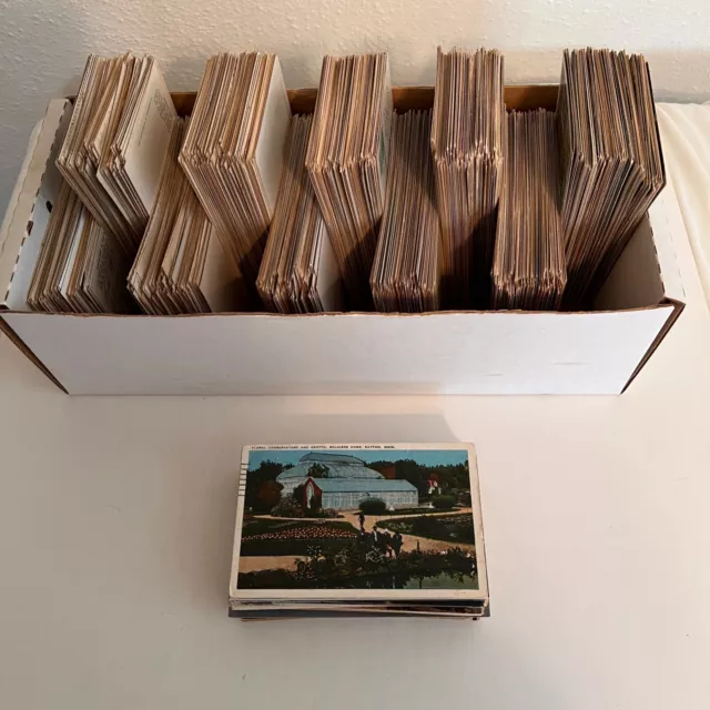 Postcards Huge Large Lot Of 1000 Assorted From Early To Linen To Chrom