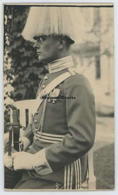 Orig. RIESEN Foto Portrait Kavallerie Offizier Dragoner Regiment 25 m. Orden