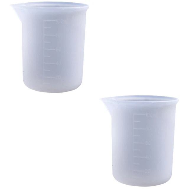 Set 2 Kristall-Epoxy-Messbecher Milchmessbecher Mischbecher Aus Silikon Tasse