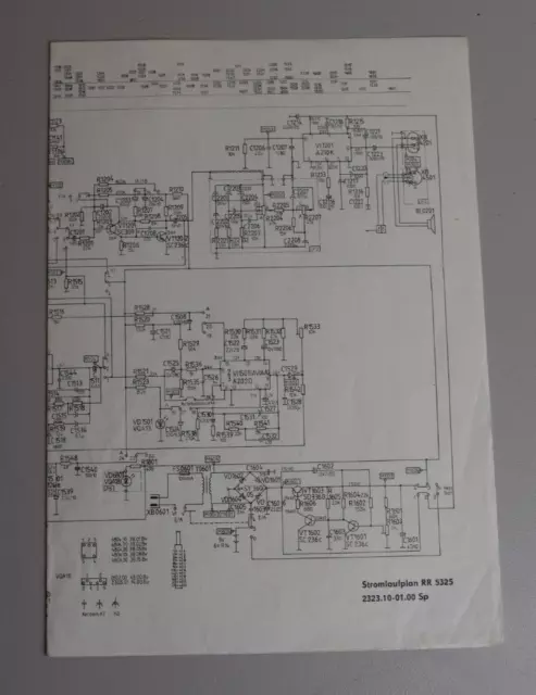 Schaltplan Rr5325 Rft Radiorekorder Schaltbild Stromlaufplan