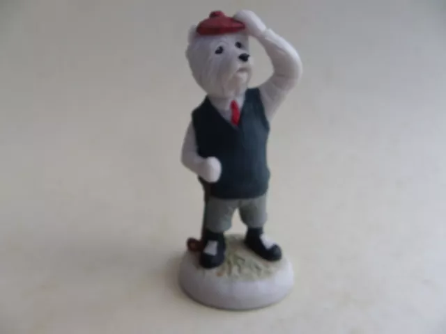 Country Companions Figur von Robert Harrop, West Highland Terrier Golfer CC25A