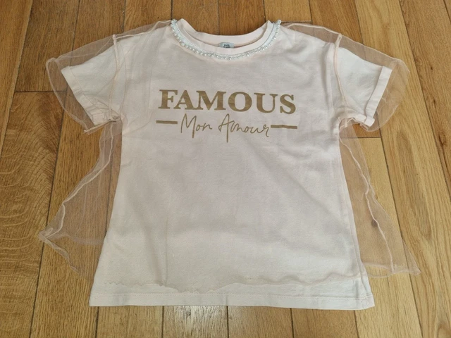 *River Island* Splendide Ragazze Nude Perline Di Pesca Metalliche Trasparente Top