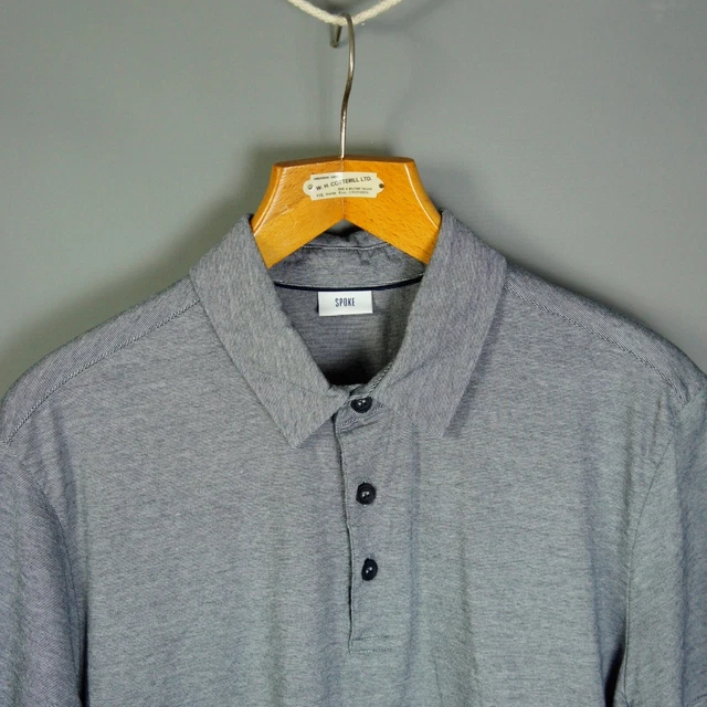 Polo Spoke - M - Uomo in cotone biologico aderente slim