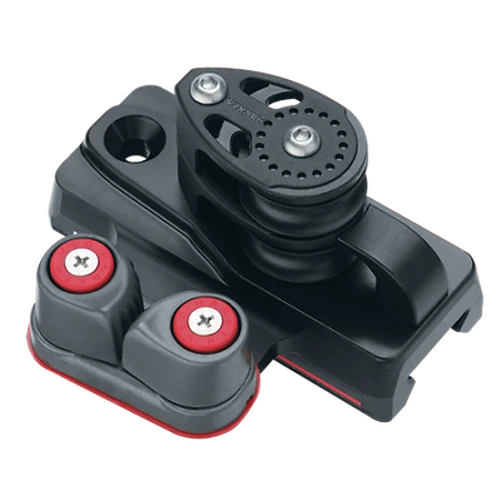 1 1/4in Esp End Control - Double Sheave, Cam Cleat, Set Of 2 - Twin Pulley / Arr