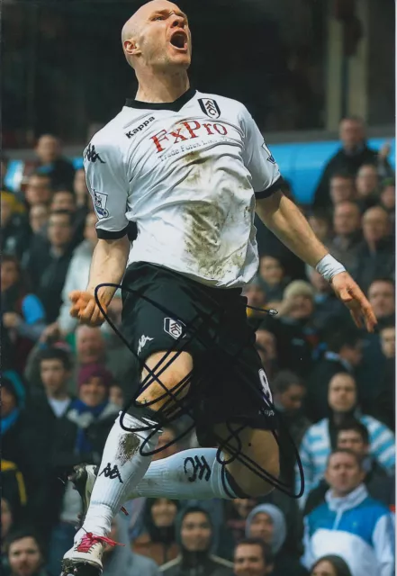 Andrew Andy JOHNSON Autograph Signed 12x8 Photo AFTAL COA FULHAM Authentic