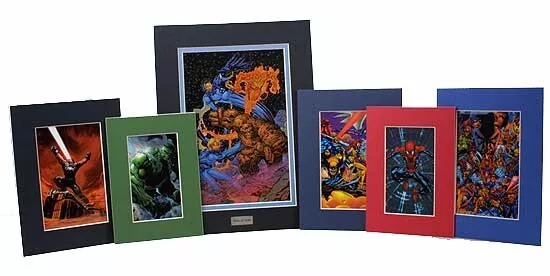 6 Certified Marvel Laser Cel Collection (Fantastic Four,X-Men, Hulk, Spider-man)