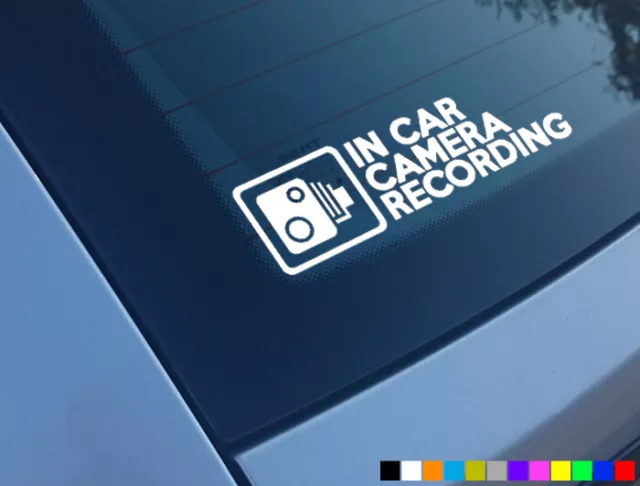 In Car Camera Recording Car Sticker Decal Window Funny Bumper Cctv Hd Cam Dash