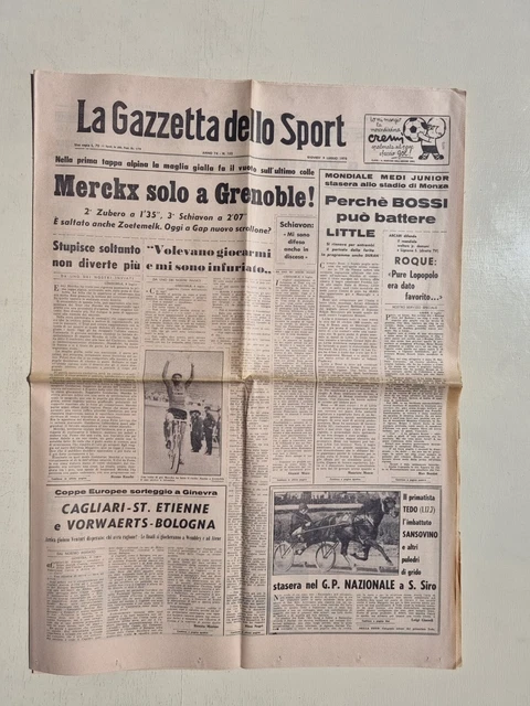13 juillet 1975: Eddy Merckx a subi la plus grande défaite du Tour de France aujourd'hui (vidéo