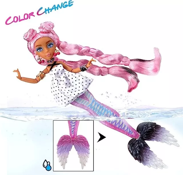 Mermaze Mermaidz Color Change SHELLNELLE Mermaid Fashion Doll with