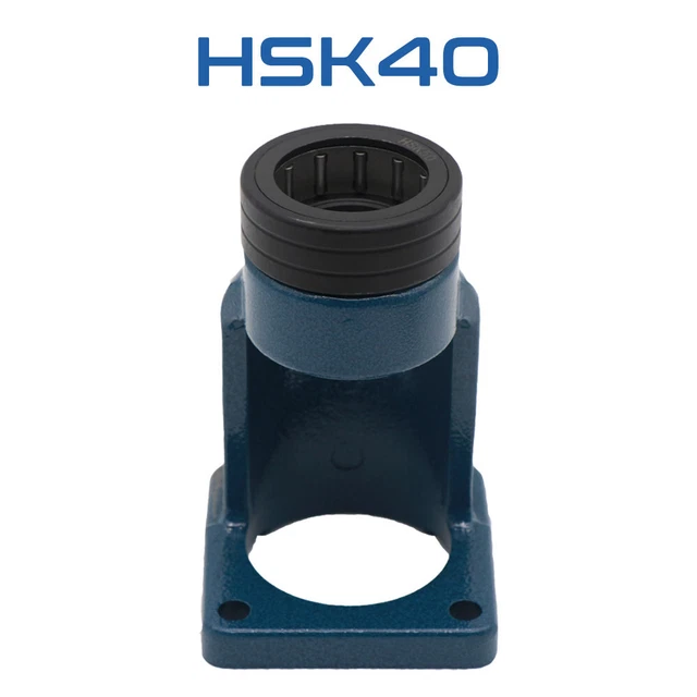 Vertical HSK-40 Tool Holder Fixture Device with Ball Bearing for CNC Machine