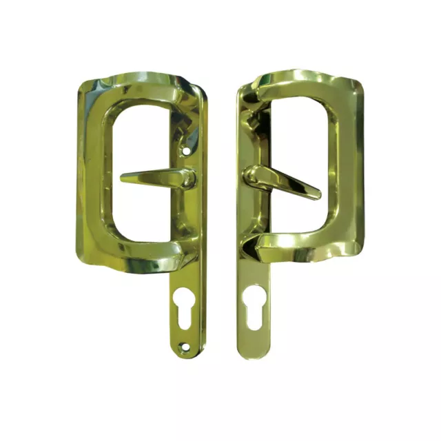 Paddock Sliding Patio Door Handles Gold / Brass 92mm pz OLD STOCK SALE