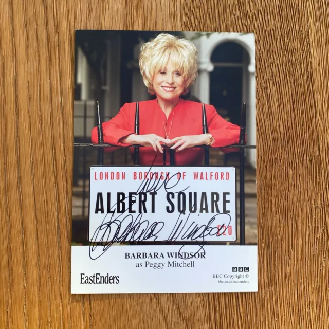 Barbara Windsor as Peggy Mitchell, EastEnders SIGNED (UNDEDICATED) Cast Card
