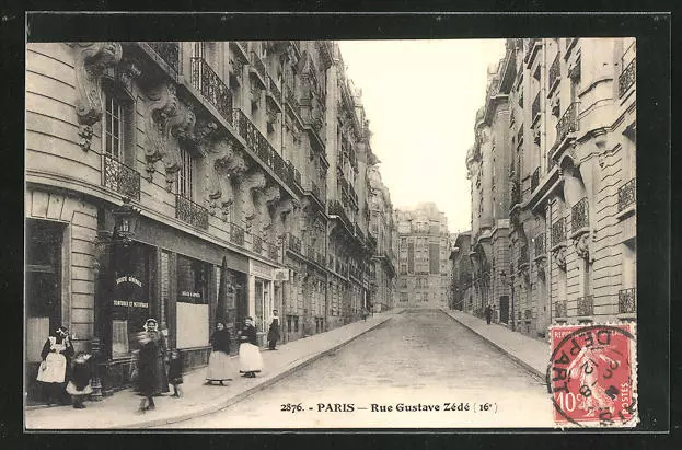 CPA Paris, Rue Gustave Zédé 1912