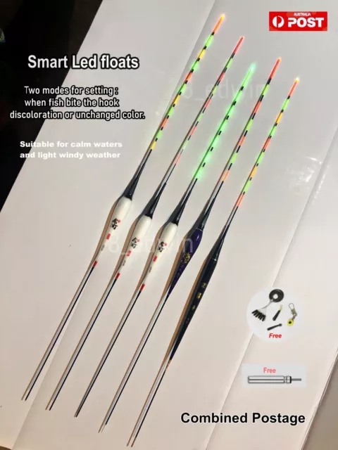 Smart Vertical LED Fishing Float Garfish Warehou Yellow Tail Bream night fishing