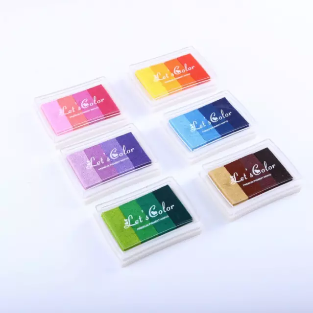 Ink Pad Multi Colours Mixed Set Craft Card Making Scrap Booking Rubber Stamp