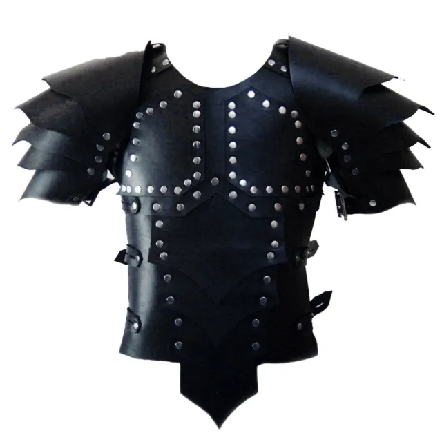 Armure en cuir d'Halloween Pauldron de gladiateur Armure de costume de...