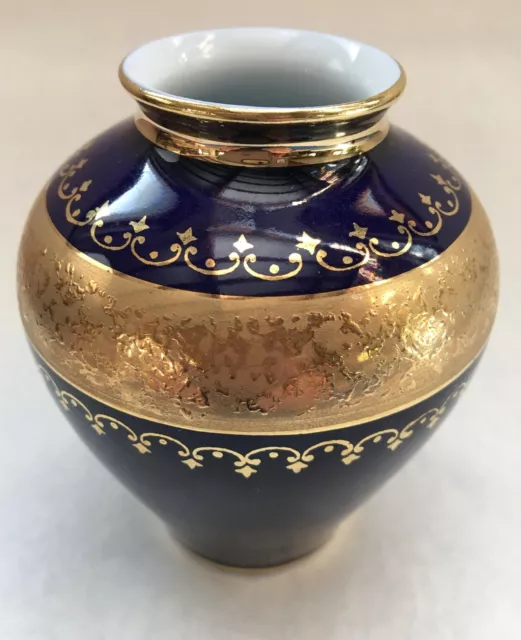 Vintage Royal Bavarian KPM Echt Cobalt 3 1/2" Vase