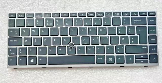 HP EliteBook 745 G5 840 846 G5 Backlit Keyboard UK Layout & Frame L11307-031 OEM