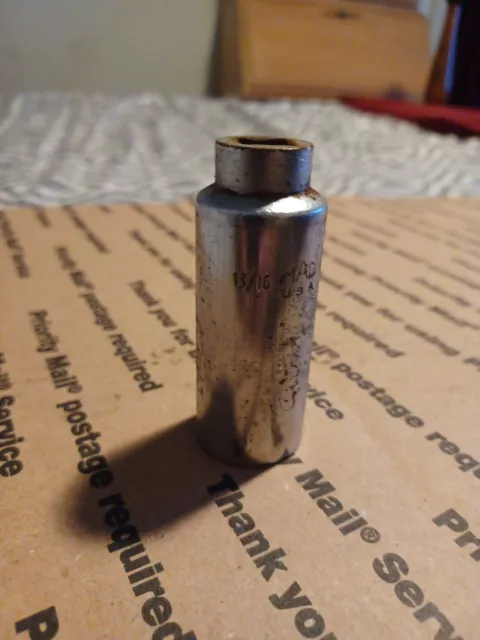 MAC TOOLS 13/16" SAE 3/8" Drive 6 Point Impact Deep Socket #XD266 Made In USA