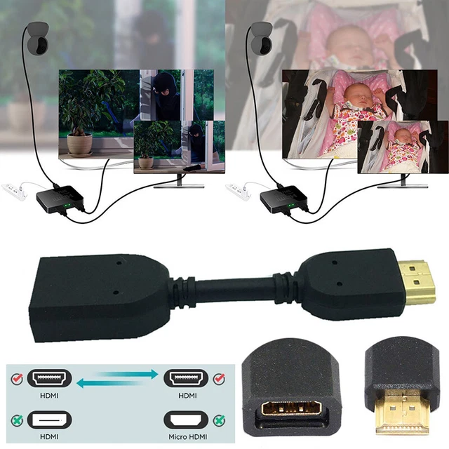 4K HDMI 2.0 Extender Cable Male to Female Adapter for HDTV PS4 Switch Laptop ZO