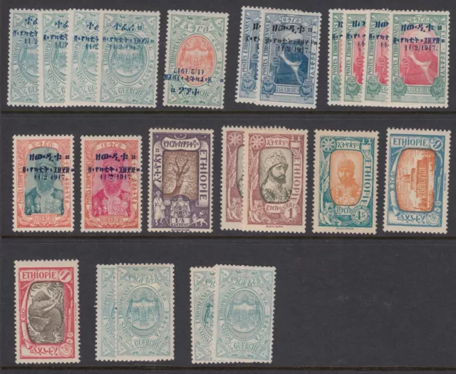 1909/19,  Lot Of Stamps - Mint Hinged