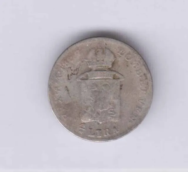 ITALY ITALIA Lombardy Venise/Lombardia Venezia ¼ Lira silver 1822V Good (ita466)