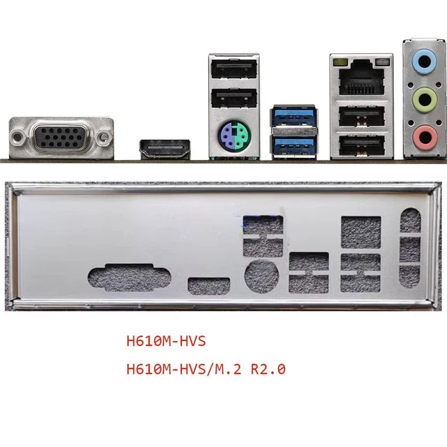 Carte Mère ASRock H610M-HVS/M.2 R2.0 - Intel H610, Socket 1700, MATX, 2x DDR4, HDMI + VGA, PCIe 4.0, 1x M.2 - Idéal PC Bureautique & Entrée De Gamme