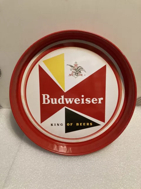 Budweiser Brewing 13 Inch Metal Beer Tray. Bow Tie Variation St. Louis, Missouri