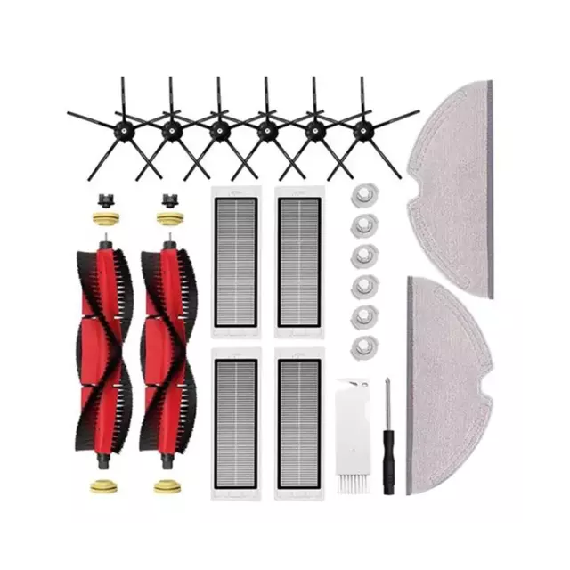 Pièces détachées aspirateur GENERIQUE Accessoire de rechange pour xiaomi  roborock,avec filtre hepa lavable, brosse principale, pour aspirateur, s5  max s50 s55 s6 s6