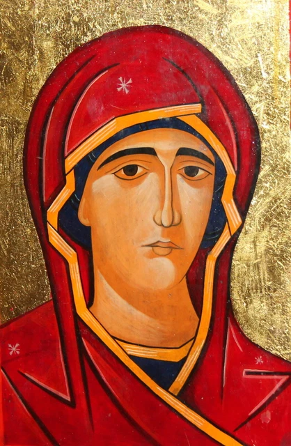 Icône Orthodoxe Saint Tamara - Art Byzantin Main - 15x21 Cm - Cadeau Religieux