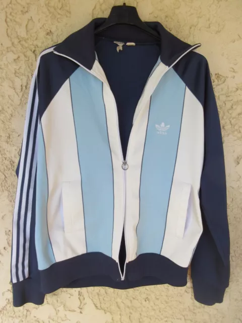 Veste ADIDAS vintage VENTEX style BELGIQUE années 80 jacket jacke felpa 186 XL