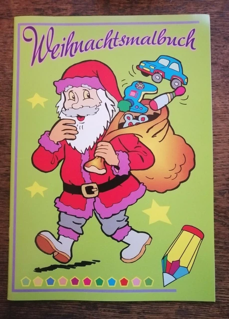 Weihnachts-MALBUCH/1 "NIKOLAUS", DIN A4, 48 Seiten, abwechselnde Motive! NEU!