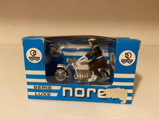 Norev Plastique Ancienne Moto Bmw 750 Police N° 239-Idem Minialuxe/Gégé/Cofalu