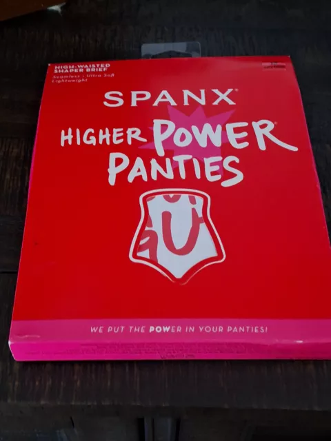 SPANX HIGHER POWER High Waisted Shaper Breif Size 1X Color Very Black ...