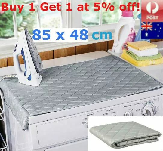 Cotton Ironing Mat Compact Portable Iron Board Magnetic Travel Dryer Washer