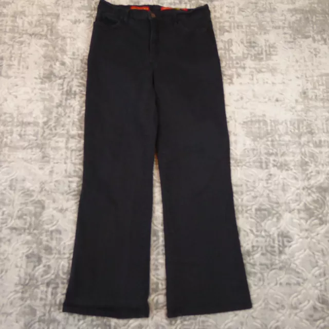 NYDJ Tummy Tuck Jeans Womens Size 10 Black  Denim Stretch Not Your Daughters USA