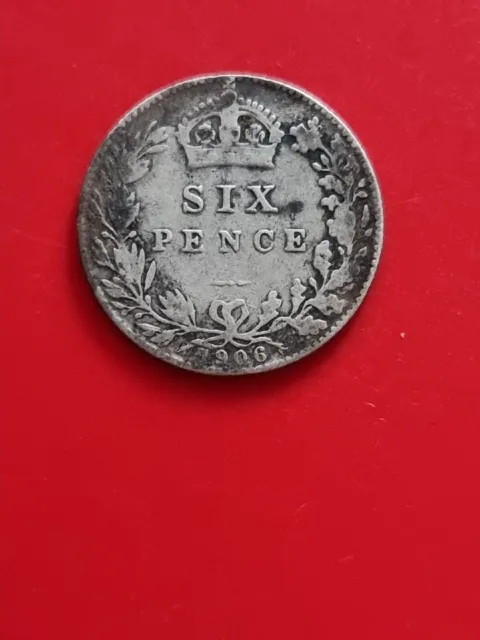 UK 1906 Sixpence