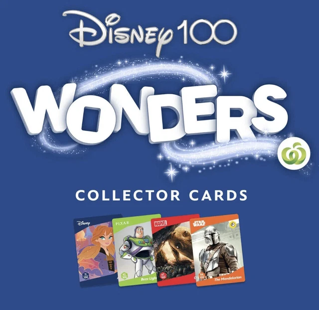 WOOLWORTHS WONDERS DISNEY 100 Collector Trading Cards 2023 Pick ...