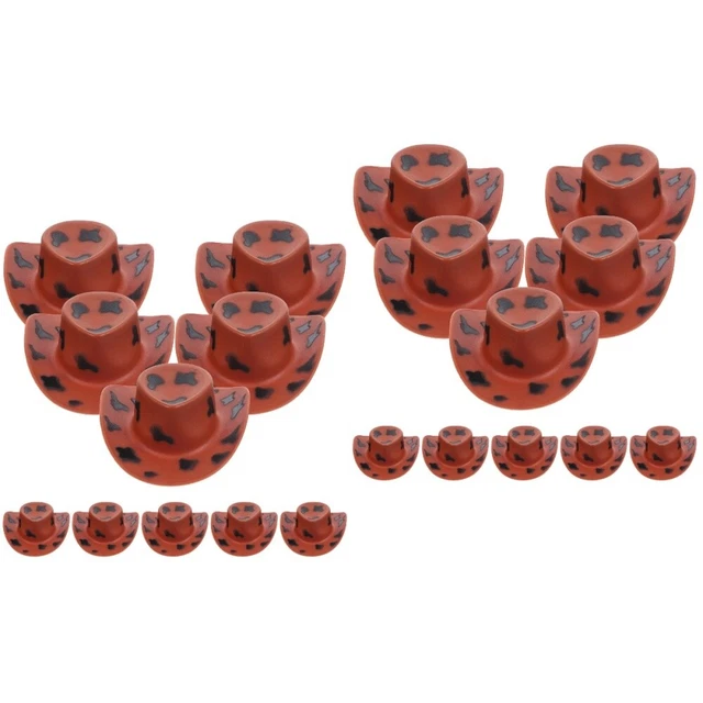 20 pcs mini chapeaux de cowboy