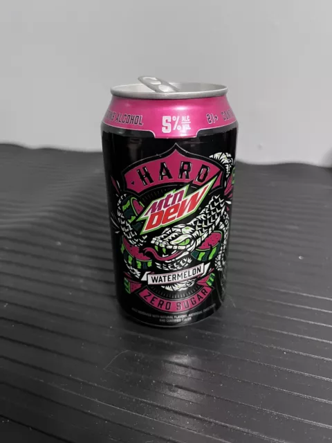 2022 HARD Mountain Dew Mtn Dew 12oz Can ZERO Sugar Watermelon Dew Brew EMPTY