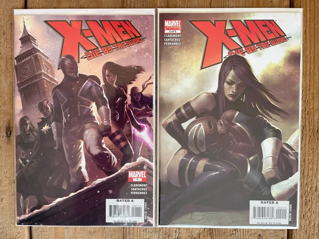 X-Men Die by the Sword Comic Lot 1-4 Of 5 NM 2007 Marvel Captain Britain Fury 2