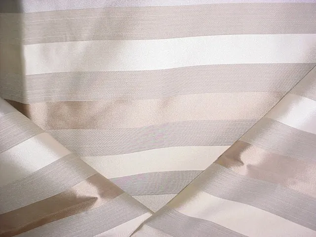 4-3/8Y Kravet Lee Jofa Silversage Silver Silk Stripe Drapery Upholstery Fabric