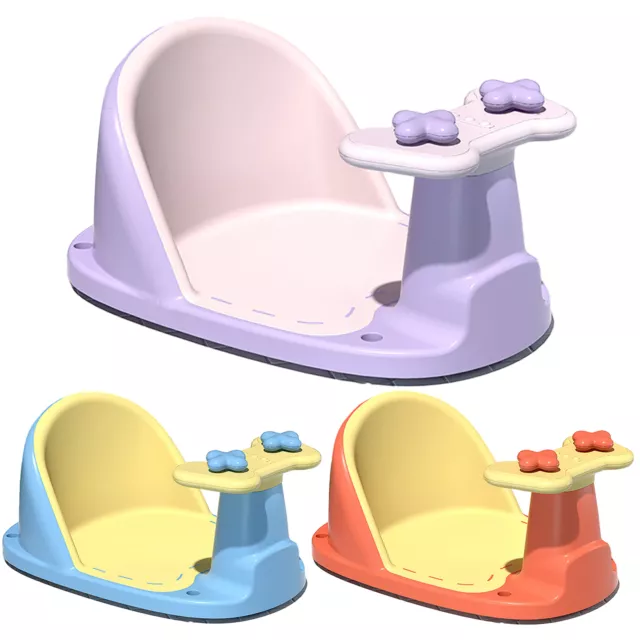 Baby Bath Chair Suction Cups Seat Heat Resistant for Bathtub 6-36 Month Shower