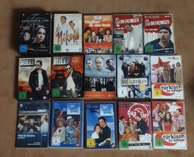 DVD Sammlung Konvolut - Deutsche Serien -  Viele verschiedene Staffeln - Ansehen