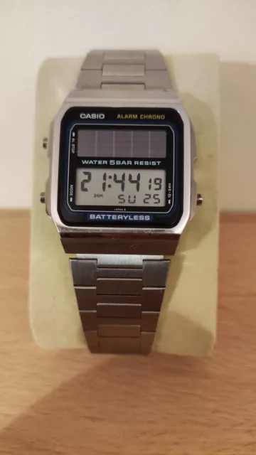 1987 Casio Wb-60 Batteryless Wr 50M Watch Vintage Digital Japan