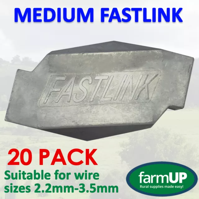 20x Medium Fastlink Wire Joiners works with Gripple¨ Tensioning Fence strainer