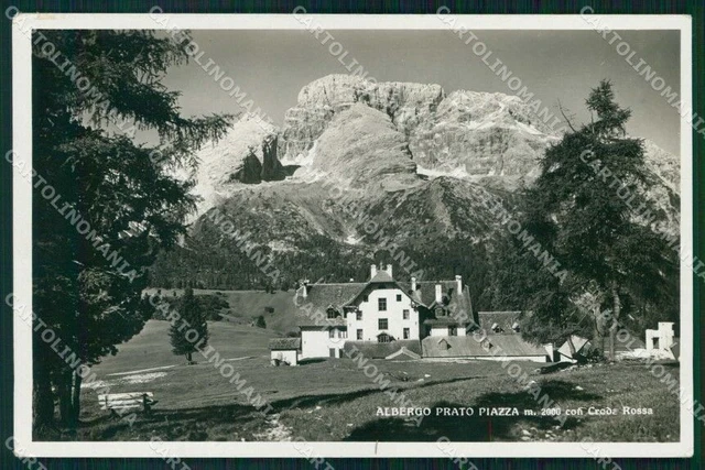 Bolzano Carbonin Albergo Prato Piazza Croda Rossa Foto cartolina RB7072
