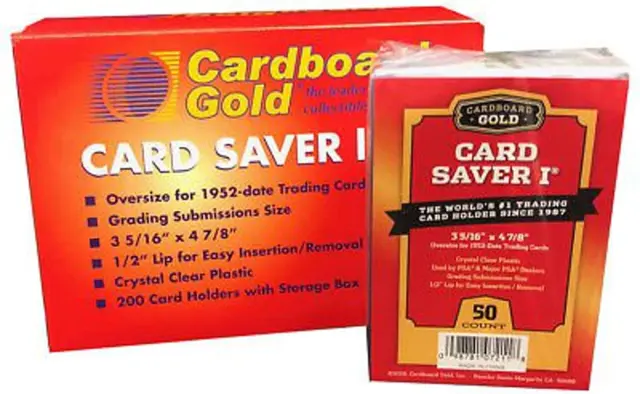 200 CBG Card Saver I 1 Grande Semi Rígido Clasificación PSA Portavoces de envío