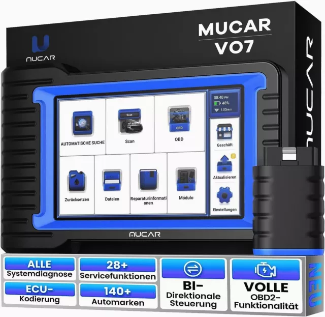 Dispositivo diagnostico bidirezionale Autovin Mucar Vo7 Auto Professionale Scanner OBD2